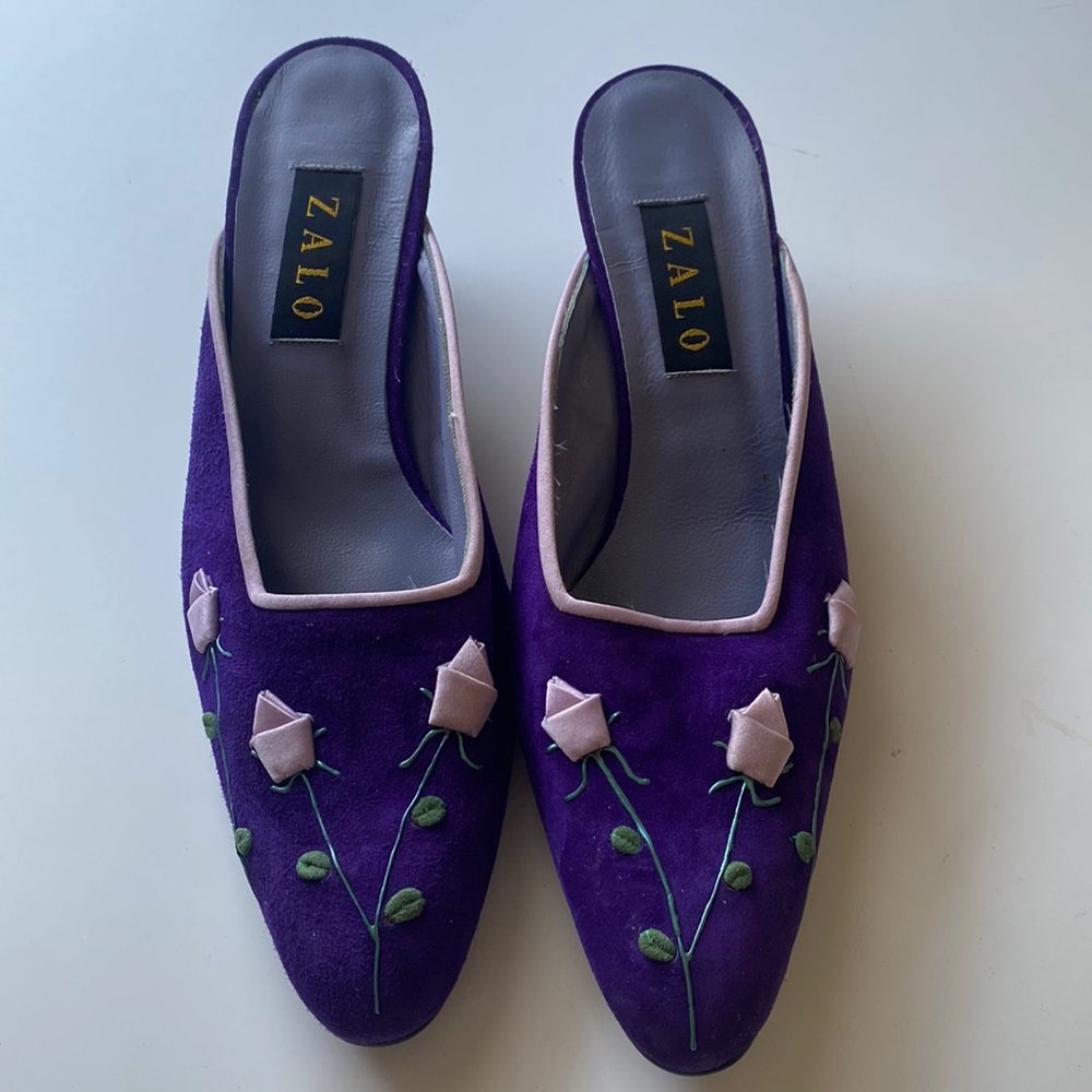 ZALO Embroidered heels